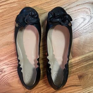 Tory Burch Black Ballerina Flats